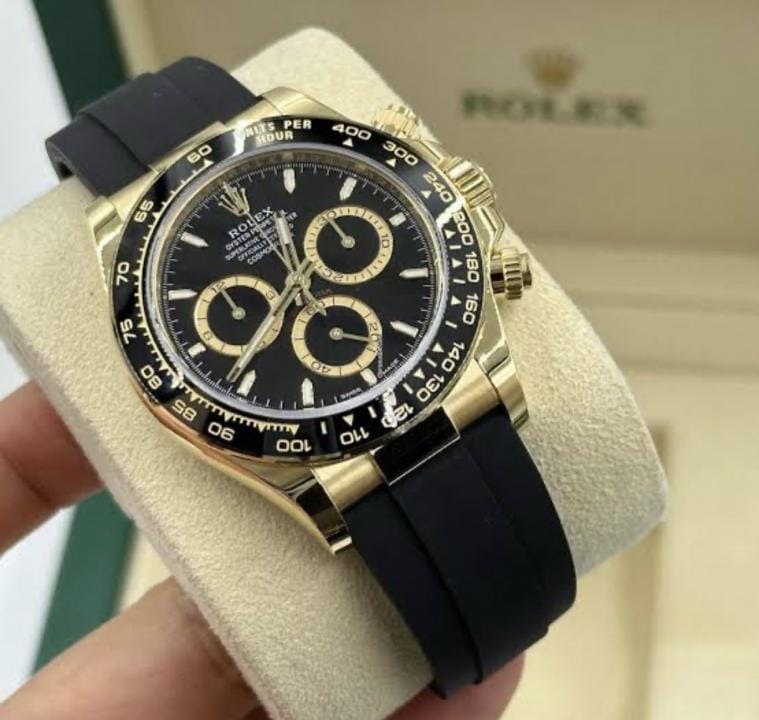 Rolex Daytona Chronograph Gold Black
