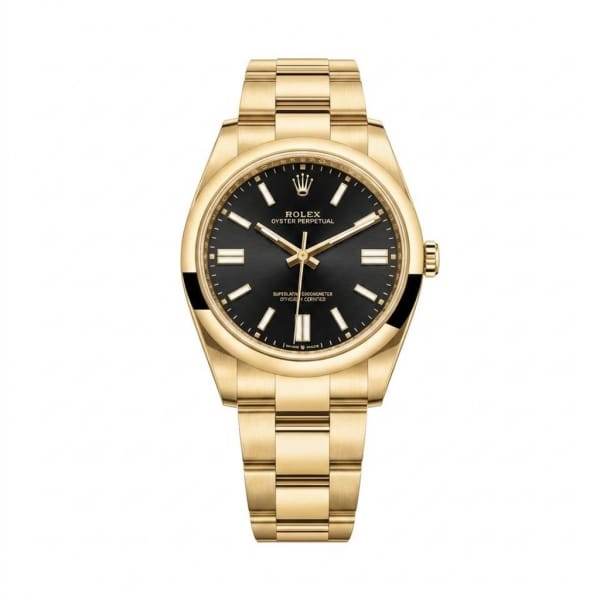 Rolex_Oyster_Perpetual_34_Gold_Black