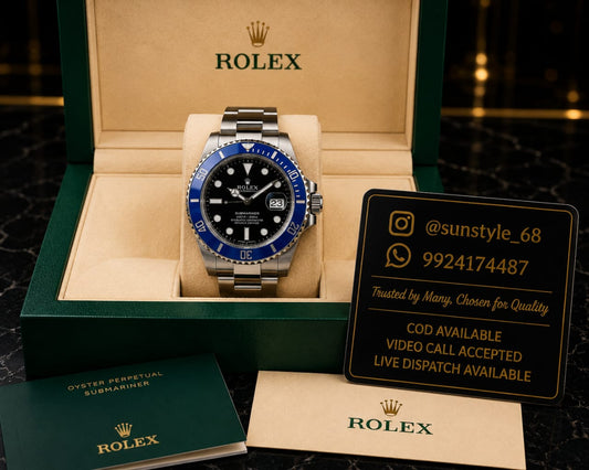 Rolee_x Oyster Perpetual Submarine Blue Bazel