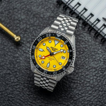 Seiko 5 Sports GMT Yellow Dial