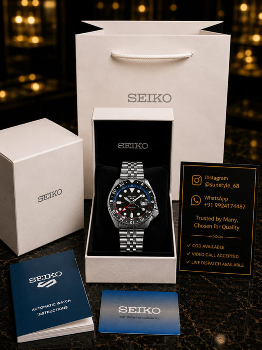 Seiko 5 Sports GMT Black Dial