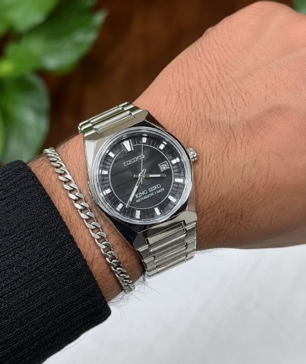 Seiko King Silver Black