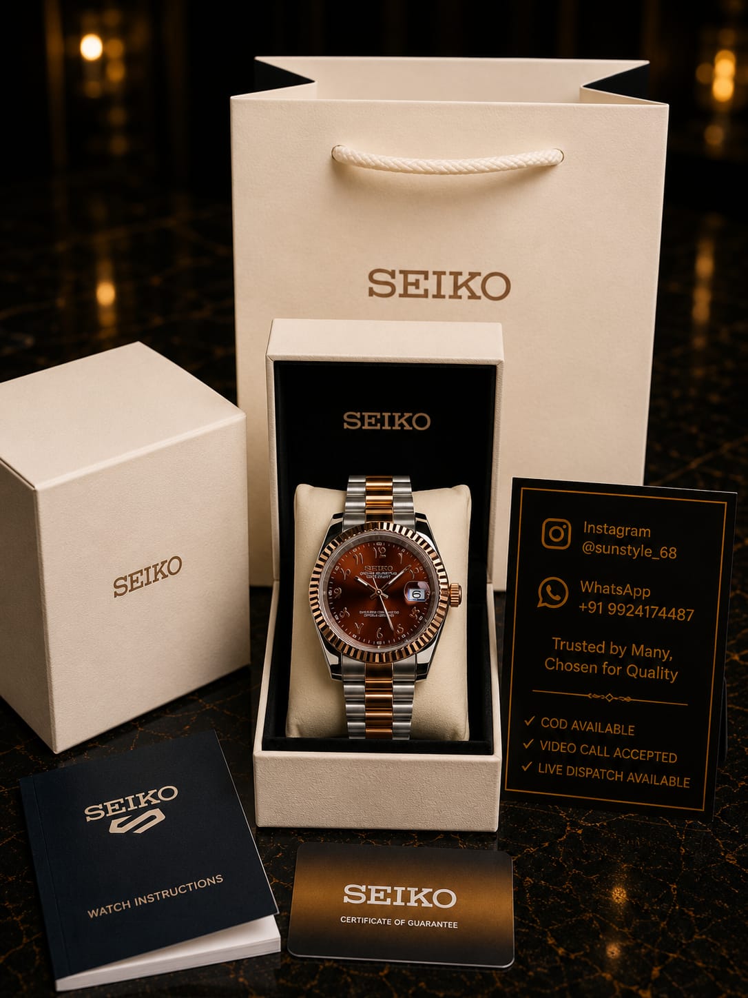 Seiko Oyster Perpetual Date Just Movment Like Automatic