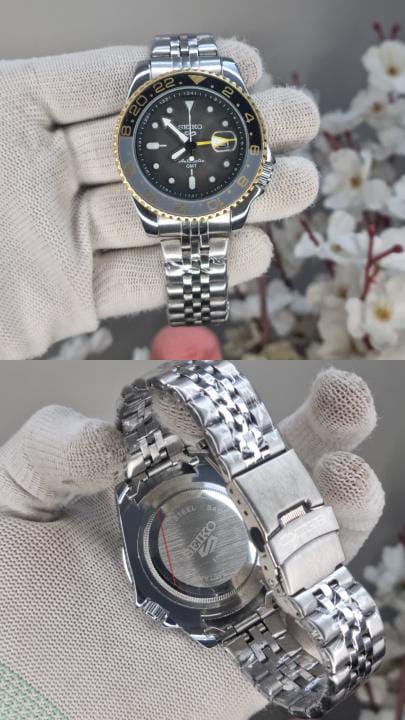 Seiko GMT Pack Yellow Grey AT436