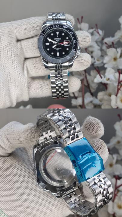 Seiko GMT Pack Grey Black AT436