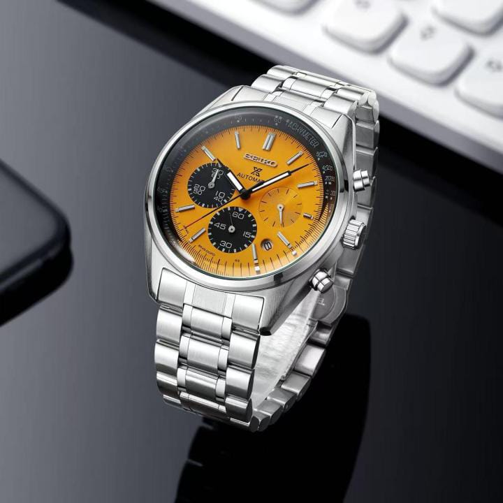 Seiko Prospex Chronograph Silver-orange