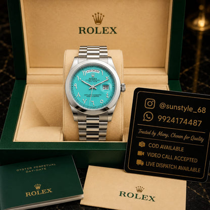 RolexMens Arabic Oyster Perpetual Day-Date Tiffany