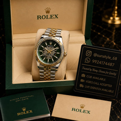 RolexAutomatic Open Heart Green Dial