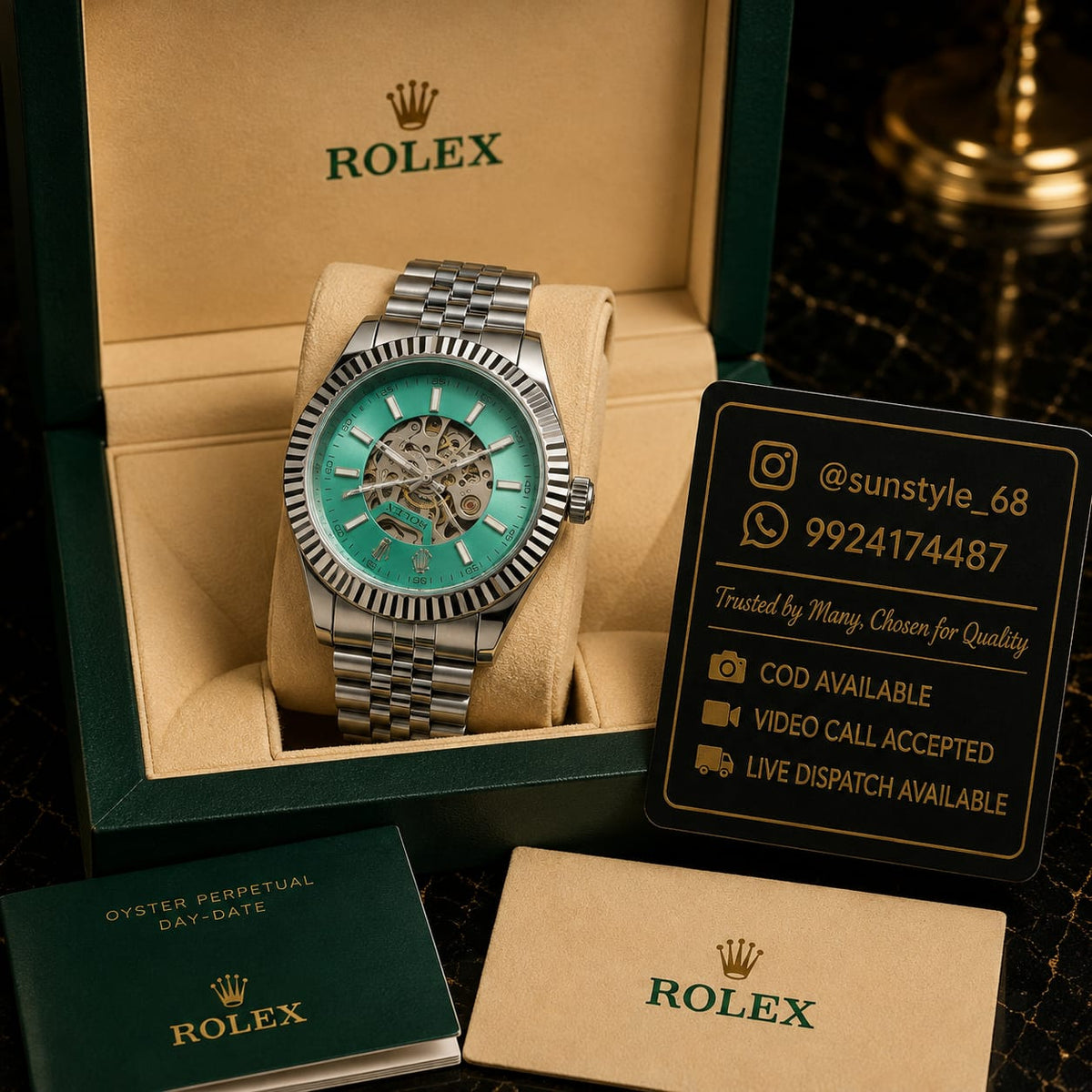 RolexAutomatic Open Heart Tiffany