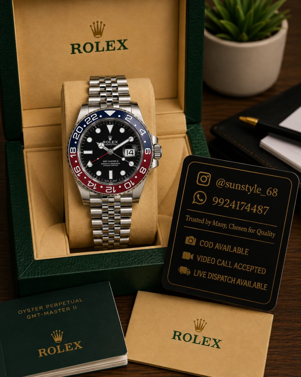 ROLEX GMT BLUE RED