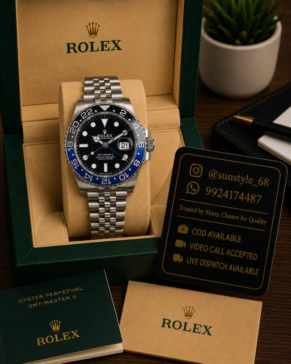 Rolex GMT blue black