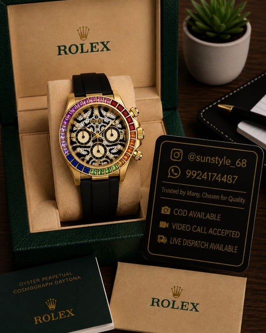 RolexMens Daytona Tiger Rainbow