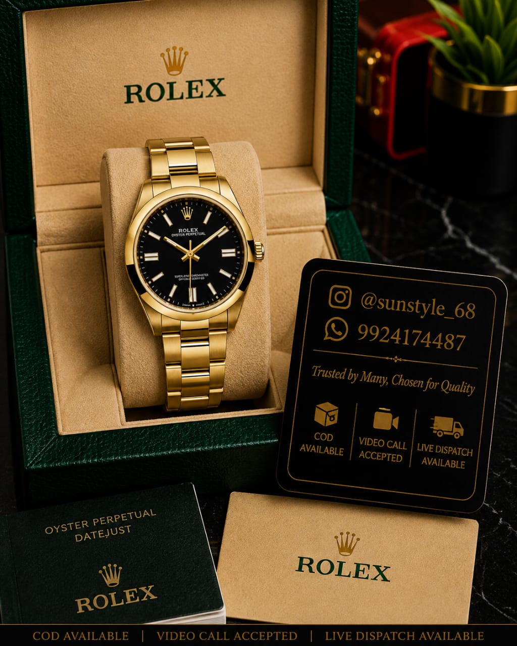 Rolex_Oyster_Perpetual_34_Gold_Black