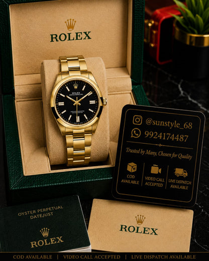 Rolex_Oyster_Perpetual_34_Gold_Black