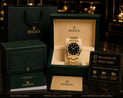 Rolex_Oyster_Perpetual_34_Gold_Black