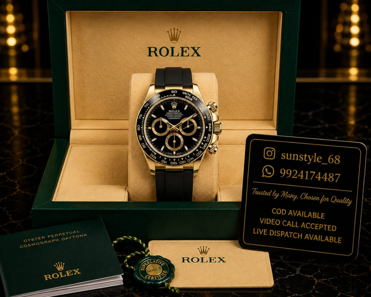 RolexDaytona Chronograph Gold Black