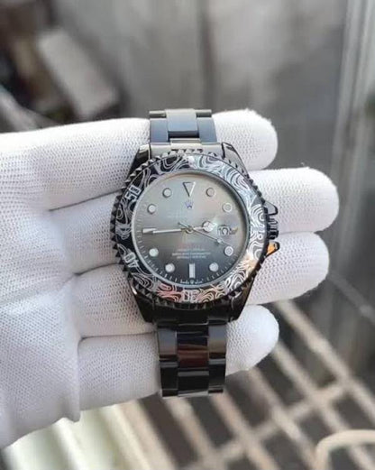 Rolex black auto movment